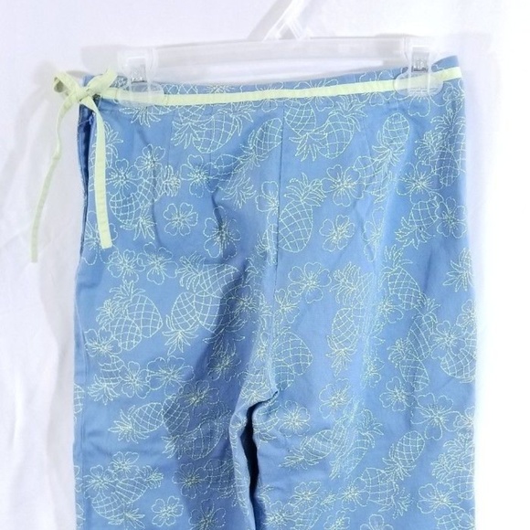 Talbots Pants - Talbots Petite Stretch Capri Blue Pineapple Sz 4